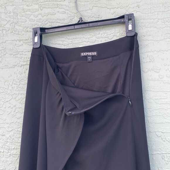 Express Stylist Super High Waisted Side Slit Midi Pencil Skirt Sz 00 - Picture 6 of 7